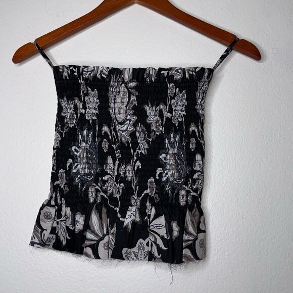 Mikoh Mariana Crop Smocked Tube Top Size 2 US Medium - Picture 6 of 8